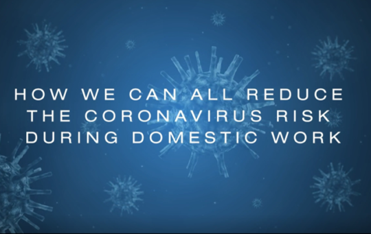 How we can all reduce COVID-19 risk during domestic work